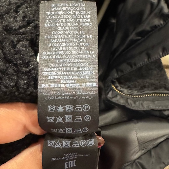 Tory Burch Black Shearling Jacket - Picture 9 of 9